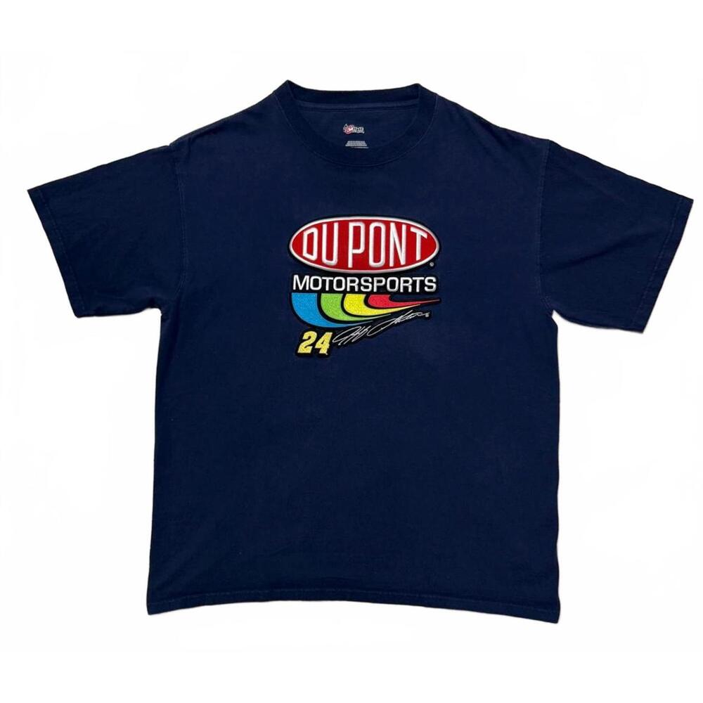 2000's Du Pont Racing Motorsports Embroidered Patch Men's L Chase Authentics Tee